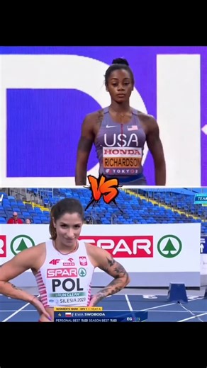 Sha'Carri Richardson VS Ewa Swoboda Who's the Fastest Women in the World and who's the beast #shacarririchardson #swoboda #esporte #athletics #sprint Trending