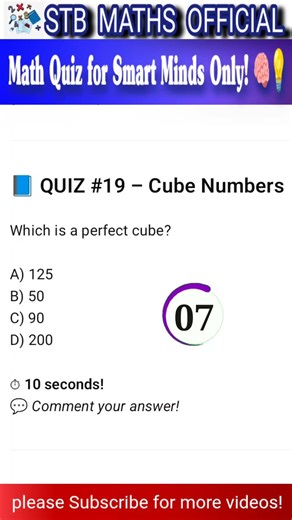 short Math puzzle! Can YOU solve It?#quiz #maths #mathematics #cubes #stbmathsofficial