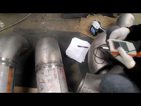 Being weld ferrite content examination of duplex stainless steel