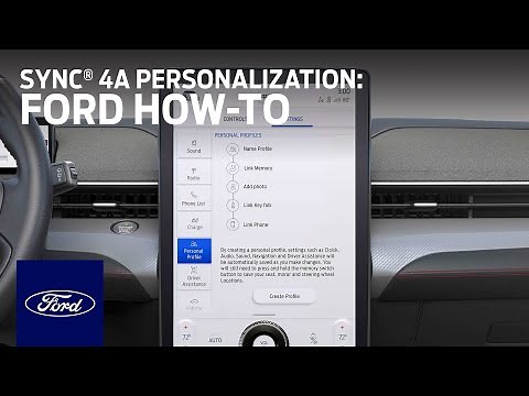 SYNC® 4A Personalization | Ford How-To | Ford