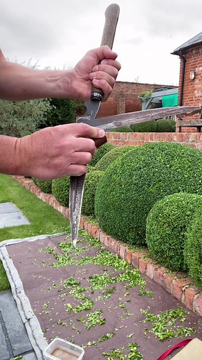 Keeping my blades sharp… #sharpening #oddlysatisfying #asmr #shears