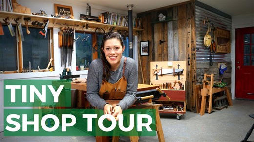 Tiny woodworking shop tour!
