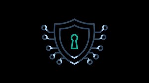 Cybersecurity animated icon. suitable for user interface, provide visual feedback and more. alpha channel, transparent background