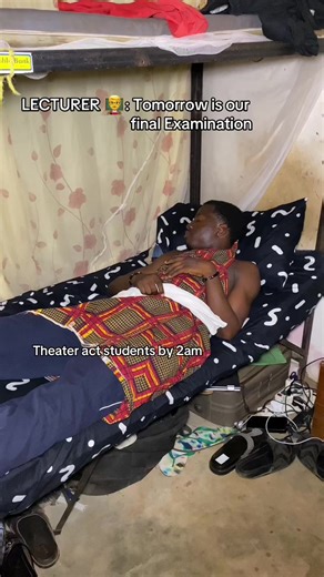 Final Examination Woes: Theater Act Students at 2AM