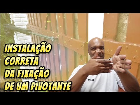 Segredo da FIXAÇÃO de um motor PIVOTANTE, muitas DICAS para uma instalação de sucesso!!