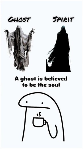 Are Ghosts and Spirits ACTUALLY Different? 👻⚡ #shorts