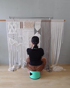 Extra Large Macrame Headboard | Geometric Earth Tone Tapestry | Panoramic Wall Art | Rust and Brown Boho Decor | King Size Bed Art - Etsy