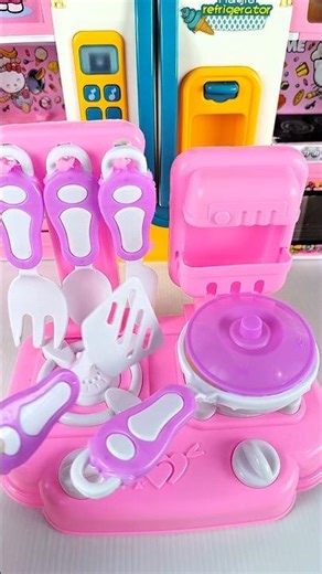 Satisfying with Unboxing & Review Miniature Kitchen Set | ASMR Video no music #asmrtoys #cutetoys