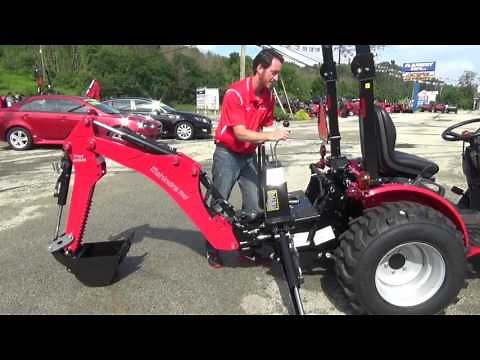 Mahindra Max 26XL backhoe remove & install