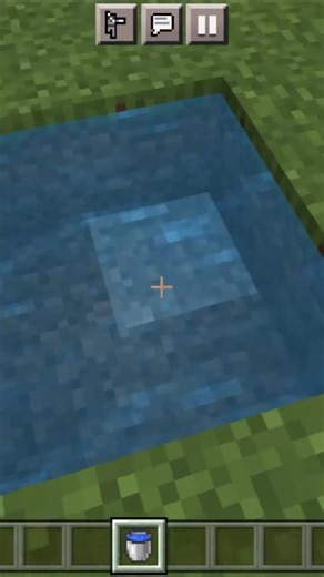 How to make infinite water source in Minecraft PE #minecraft