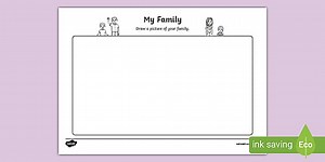 Draw a Picture of Your Family Worksheet