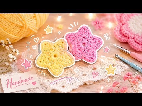 How to Crochet a Tiny Star ⭐ Super Easy & Cute!