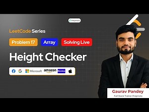 Day 17: Solving LeetCode Coding Problem | Height Checker Problem Solution | 150 Days Challenge