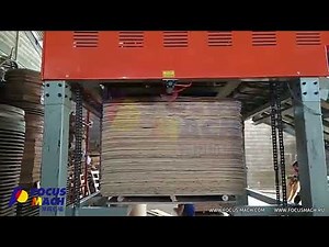 Use one automatic veneer stacker machine can instead of two workers.