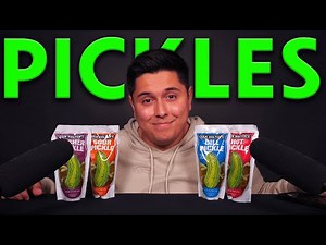 ASMR | GIANT Pickle Tasting Session | Ear to Ear Eating Sounds