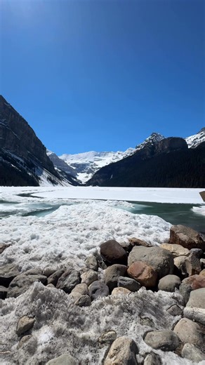 8K views · 90 reactions | A live update from Lake Louise today. 冀 We are starting to see some ice melting on the lake.  Comment your prediction below: what date do you think the lake will fully thaw? Visit our live webcam for daily updates: bit.ly/3y3GDeH | Fairmont Chateau Lake Louise | Facebook
