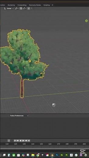 Geometry Nodes-Based Tool for Procedural Trees