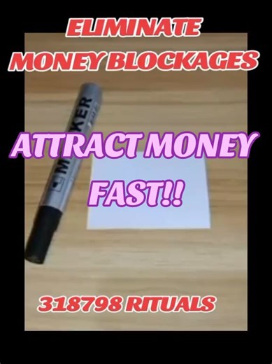 CODE RITUALS TO REMOVE FINANCIAL BLOCKAGE #money blockage removed #eliminate money blockage #financial blockage remover #money rituals #rituals for money #eliminate misfortune #blockage remover #spell for money #rituals to attract money #lucky rituals