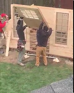 497K views · 7.9K reactions | "We wanted to build a bunkie so our 5 grandsons (age 4-12) could come to stay with us for longer periods of time. Here is a time-lapse video of our contractor, Kris Miller Construction building our Haven Bunkie with Loft in 2 days. It took a crew of 4 people 14-16 hours to build our bunkie. They also did the beautiful Japanese shou sugi ban technique on the floors and built triple-tiered bunk beds." - Mary & Tim, Kitchener, ON | Bunkie Life | Facebook