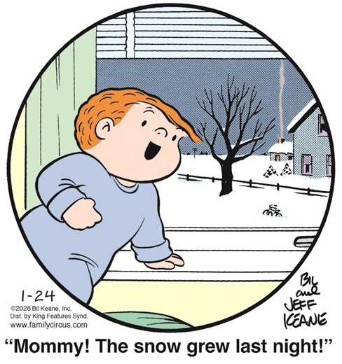 The Family Circus Comic Strip 2026-01-24 | Comics Kingdom