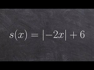 Graphing an absolute value function with a vertical shift