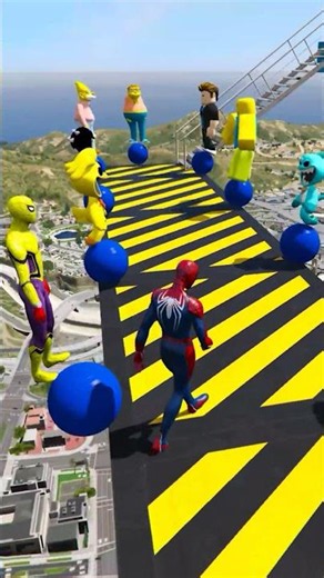 Spiderman Water Ragdolls #67 - GTA 5