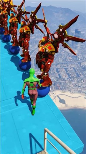 GTA 5 Epic Water Ragdolls Spiderman Jump/Fails Ep 201 #shorts