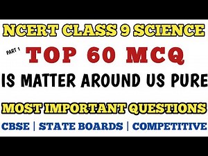 Best MCQ Is Matter Around Us Pure | MCQ NCERT CLASS 9 SCIENCE / Is matter around us pure / #mcqncert