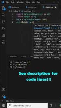 How to create a Histogram using Python #Python #shorts