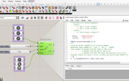 Grasshopper | 一行代码搞定gh里没有的Extend Curve