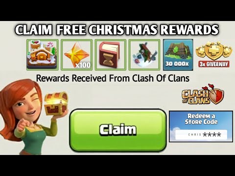 😍CLAIM FREE CHRISTMAS REWARDS In Clash Of Clans - Free Deco,Book Of Everything,Gems & Redeem Code!✅