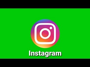 GREEN SCREEN: Logo Instagram.