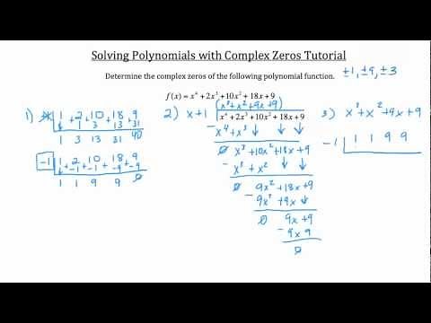 Real and Complex Polynomial Roots