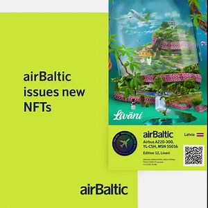 58K views · 71 reactions | airBaltic's twelfth #NFT collection is live!  This edition is showcasing Līvani city #cryptoart and is available for purchase on the OpenSea marketplace for a fixed price of 0.05 Ether: tiny.cc/zorsuz ✈️ As a bonus, all owners of the airBaltic City Collection NFTs will be able to receive #PlaniesNFT free of charge in the future! | airBaltic | Facebook