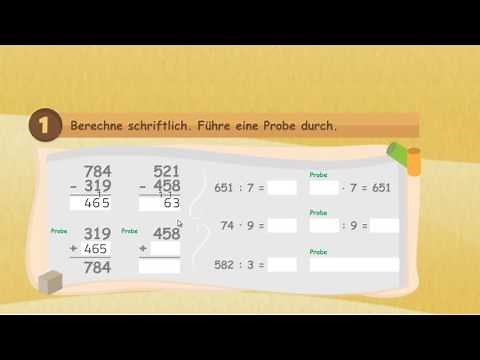 Gemischte Übungen - mal, geteilt, plus und minus bis 1000 ★ Mathematik Klasse 3
