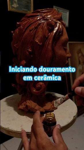 Fazendo teste com verniz vitral para depois prosseguir com dobramento com folha de ouro acompanhe