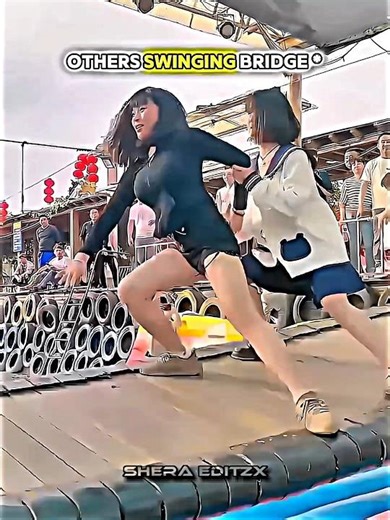 OTHERS SWINGING BRIDGE VS THIS GUY 💀 #youtubeshorts