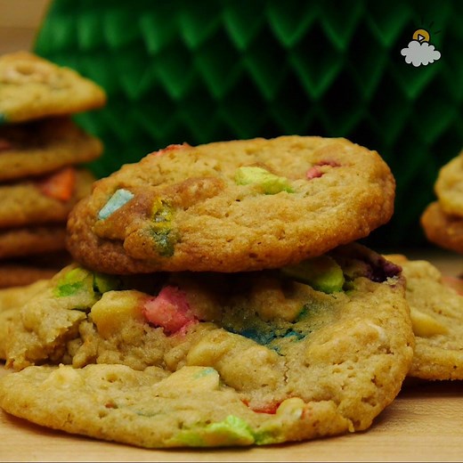 Lucky Charms Cookies FULL RECIPE: http://littlethings.us/sclNHk | LittleThings