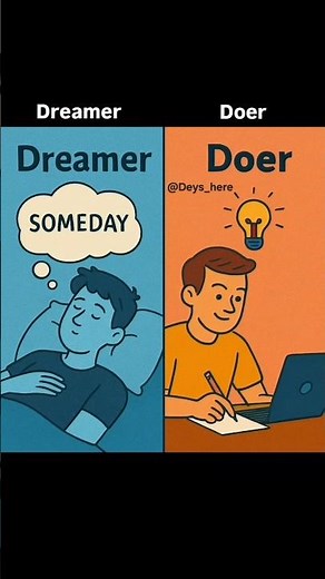Dreamer vs Doer | The Real Difference That Changes Your Life #dreambig #successdiaries #newmindset