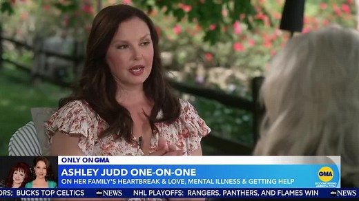 Ashley Judd to Diane Sawyer on her late mother Naomi Judd: “Our mother couldn't hang on until she was inducted into the Hall of Fame by her peers. I mean, that is the level of catastrophe of what was going on inside of her.“ gma.abc/3w7cJXY | Good Morning America