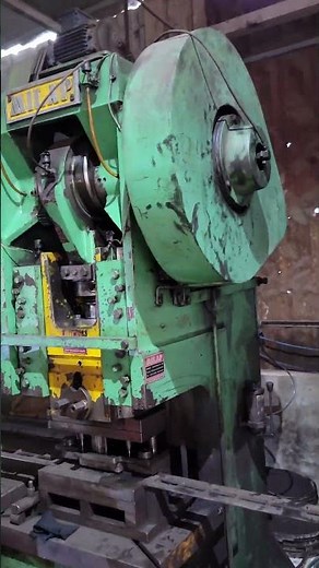 Mechanical Power Press 50 Ton Working Process | Metal Punching Machine in Action||