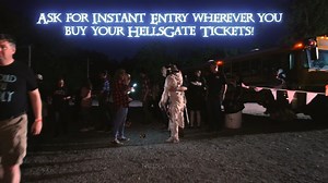 We love that you love to come see us, but sometimes weekends can get a little crowded. Save time with Instant Entry passes! Be the very next group onto the trail! Available online in advance at www.hellsgate.com Upgrades available on-site, day of. | HellsGate Haunted House