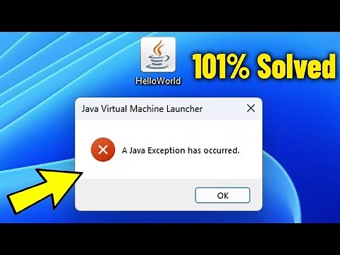A Java Exception Has Occurred Error on Windows 11 / 10 /8/7 - How To Fix Cannot Open .jar files ✅