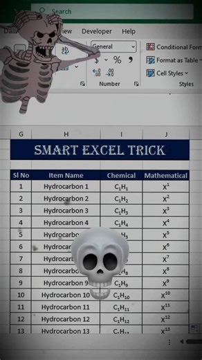 Subscript And Superscript Smart Tricks In Excel 😱🔥 #excel #trending #exceltips #shorts Turn On Skill