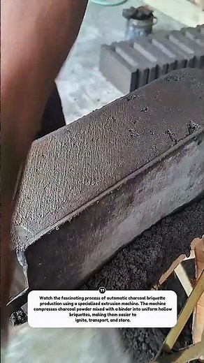 Amazing Automatic Charcoal Briquette Machine Process | Fast Production Technology