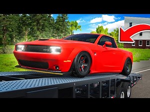 Taking Delivery of my NEW Hellcat Challenger Truck in BeamNG Drive