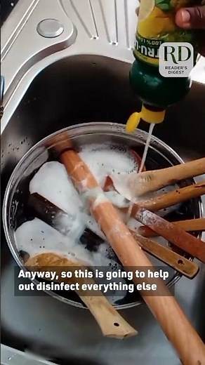Person Shows How to Deep Clean Wooden Spoons