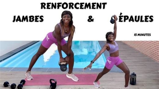 Legs & Shoulders Workout at Home – 22 Min Dumbbell & Kettlebell