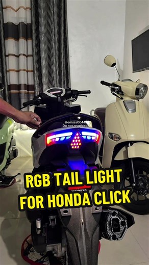 RGB LED Tail Light for Honda Click 125/150 Motorcycles