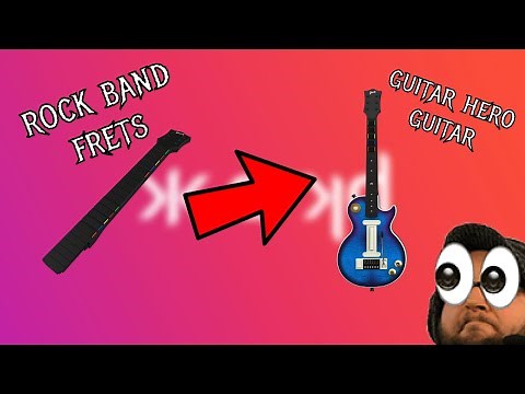 Rock Band fret buttons on a Guitar Hero controller?! ~ CRKD Solo Neck Review!
